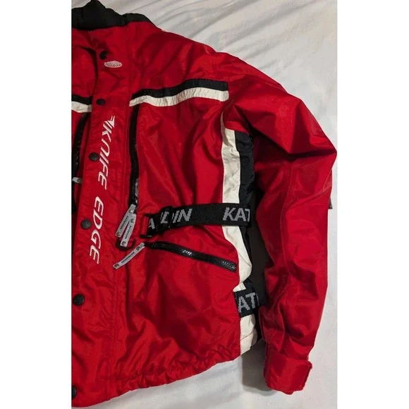 Katahdin Gear Knife Edge Snowmobile Jacket Men's L Red White Thermore Insulated - Picture 3 of 9